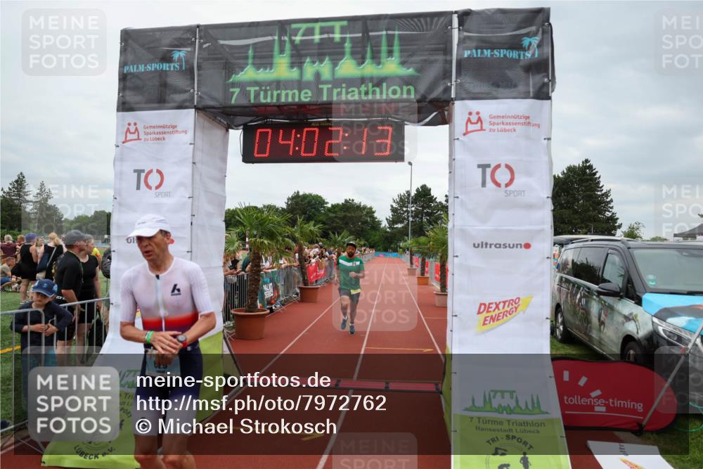 15.06.2025 - 7 Türme Triathlon Michael Strokosch http://msf.ph/oto/7972762 15.06.2025 14:02:12 Ziel 629, 963, 1123, 1142 meine-sportfotos.de
