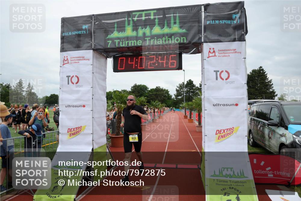 15.06.2025 - 7 Türme Triathlon Michael Strokosch http://msf.ph/oto/7972875 15.06.2025 14:02:45 Ziel 371, 504, 793, 1023 meine-sportfotos.de