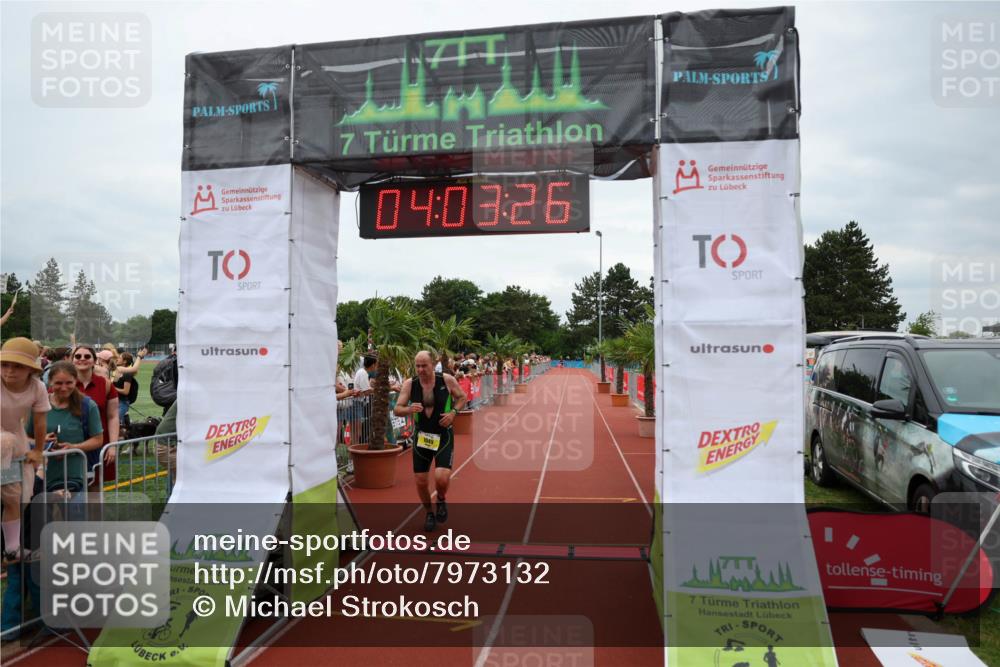 15.06.2025 - 7 Türme Triathlon Michael Strokosch http://msf.ph/oto/7973132 15.06.2025 14:03:25 Ziel 773, 1049, 1060 meine-sportfotos.de