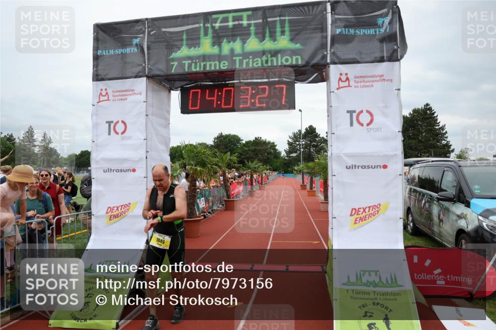 15.06.2025 - 7 Türme Triathlon Michael Strokosch http://msf.ph/oto/7973156 15.06.2025 14:03:27 Ziel 773, 1049 meine-sportfotos.de