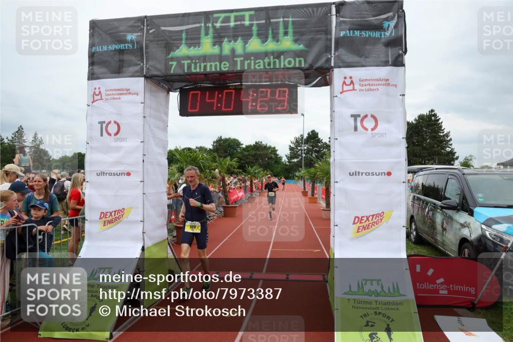 15.06.2025 - 7 Türme Triathlon Michael Strokosch http://msf.ph/oto/7973387 15.06.2025 14:04:28 Ziel 605, 988, 1169 meine-sportfotos.de