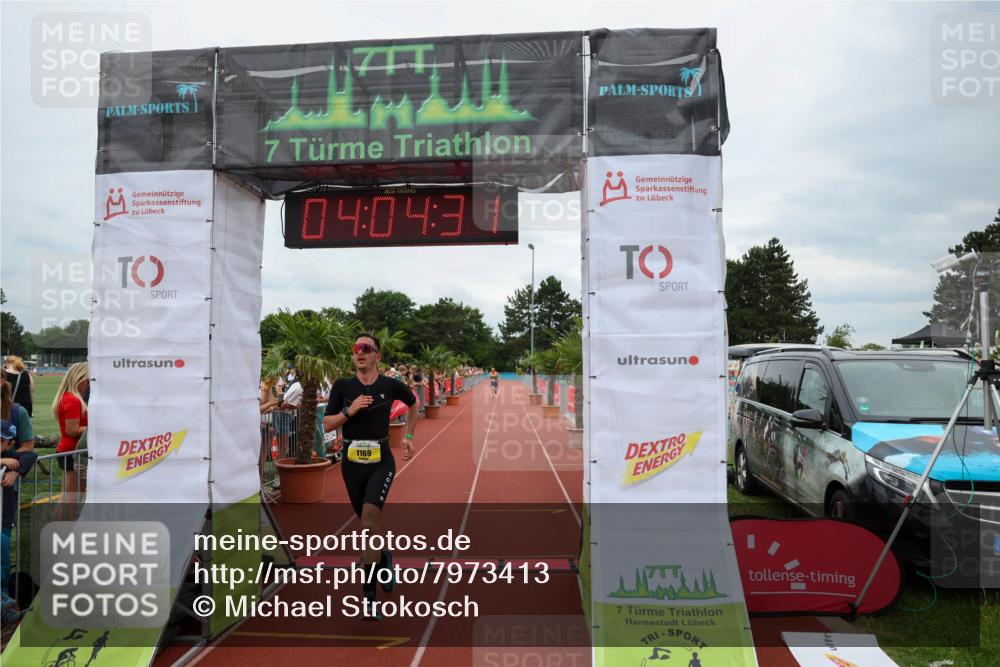 15.06.2025 - 7 Türme Triathlon Michael Strokosch http://msf.ph/oto/7973413 15.06.2025 14:04:31 Ziel 605, 988, 1169 meine-sportfotos.de