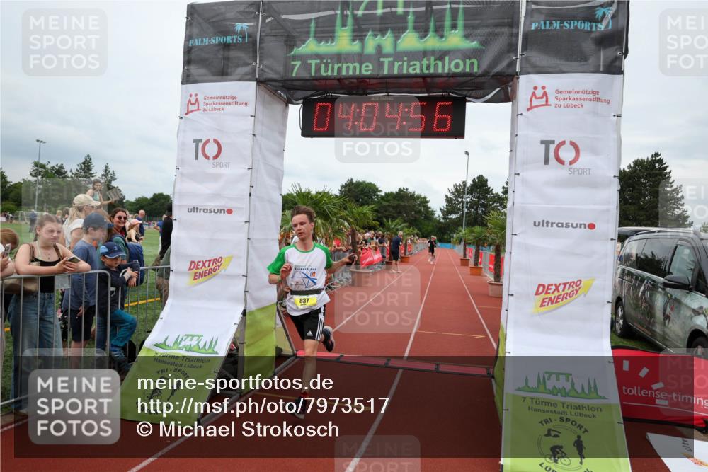 15.06.2025 - 7 Türme Triathlon Michael Strokosch http://msf.ph/oto/7973517 15.06.2025 14:04:55 Ziel 630, 837 meine-sportfotos.de