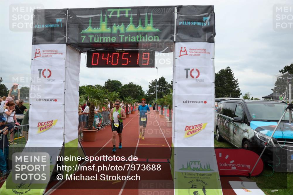 15.06.2025 - 7 Türme Triathlon Michael Strokosch http://msf.ph/oto/7973688 15.06.2025 14:05:19 Ziel 846, 974, 1097 meine-sportfotos.de