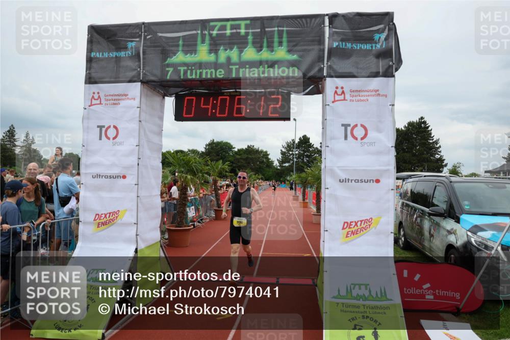 15.06.2025 - 7 Türme Triathlon Michael Strokosch http://msf.ph/oto/7974041 15.06.2025 14:06:11 Ziel 743, 1044, 1136 meine-sportfotos.de
