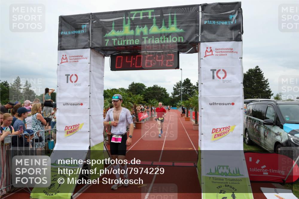 15.06.2025 - 7 Türme Triathlon Michael Strokosch http://msf.ph/oto/7974229 15.06.2025 14:06:41 Ziel 311, 807, 1074 meine-sportfotos.de