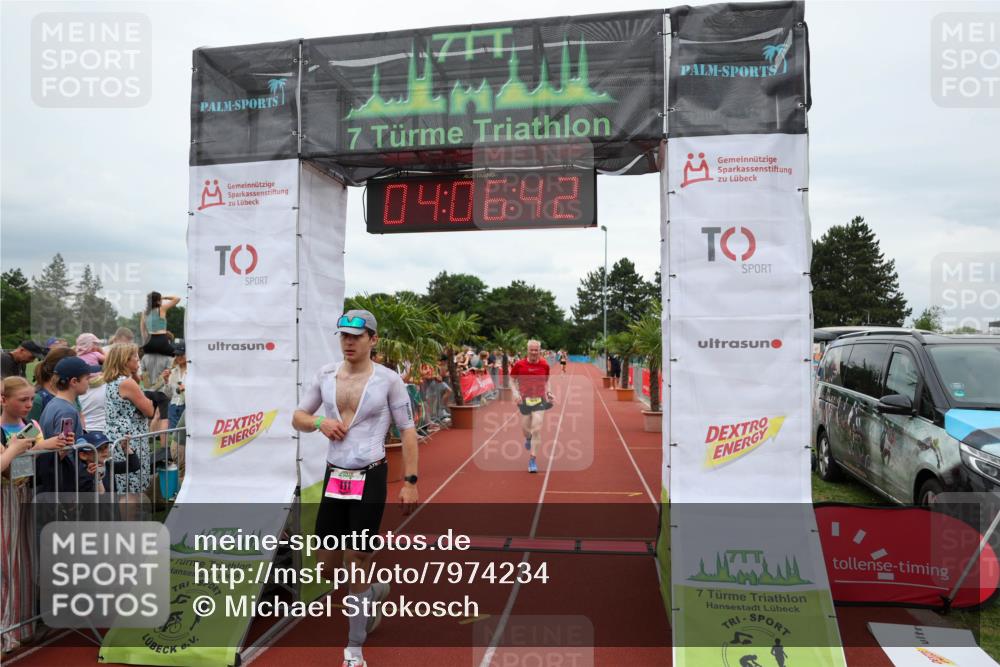 15.06.2025 - 7 Türme Triathlon Michael Strokosch http://msf.ph/oto/7974234 15.06.2025 14:06:42 Ziel 311, 807, 1074 meine-sportfotos.de