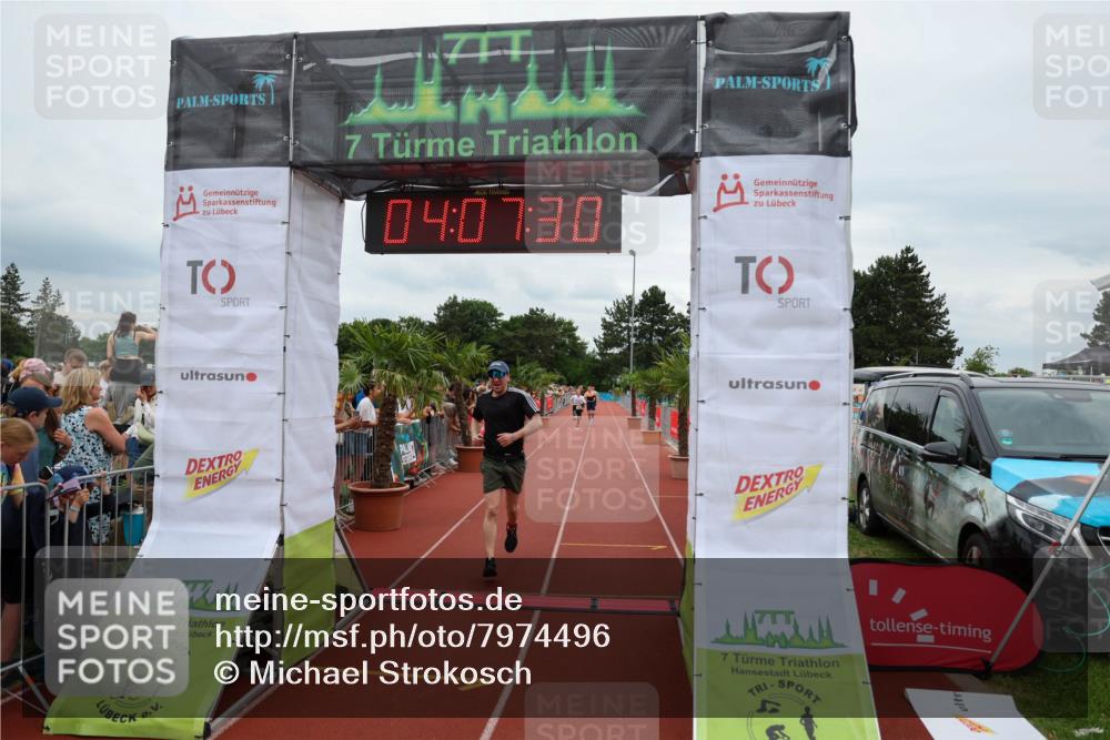 15.06.2025 - 7 Türme Triathlon Michael Strokosch http://msf.ph/oto/7974496 15.06.2025 14:07:30 Ziel 667, 884, 1063 meine-sportfotos.de