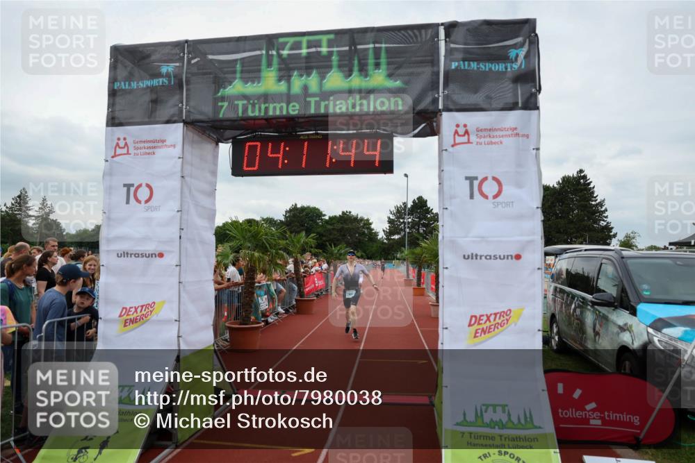 15.06.2025 - 7 Türme Triathlon Michael Strokosch http://msf.ph/oto/7980038 15.06.2025 14:11:44 Ziel 443, 543, 732, 865 meine-sportfotos.de
