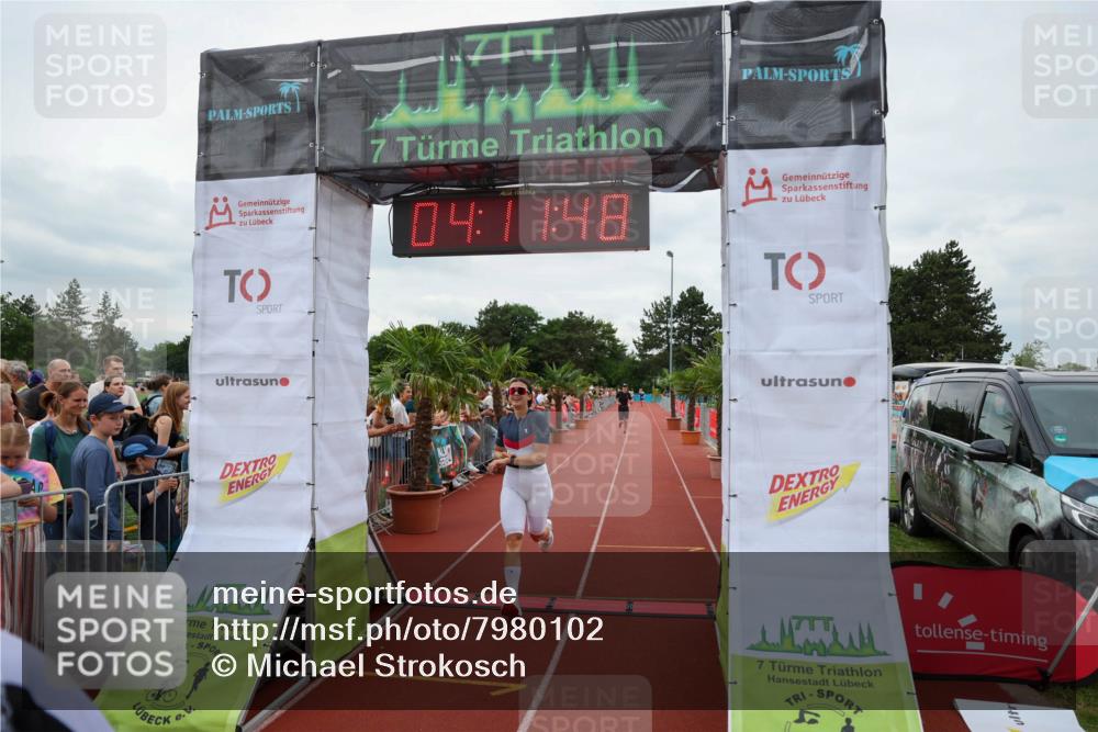 15.06.2025 - 7 Türme Triathlon Michael Strokosch http://msf.ph/oto/7980102 15.06.2025 14:11:48 Ziel 443, 543, 732 meine-sportfotos.de