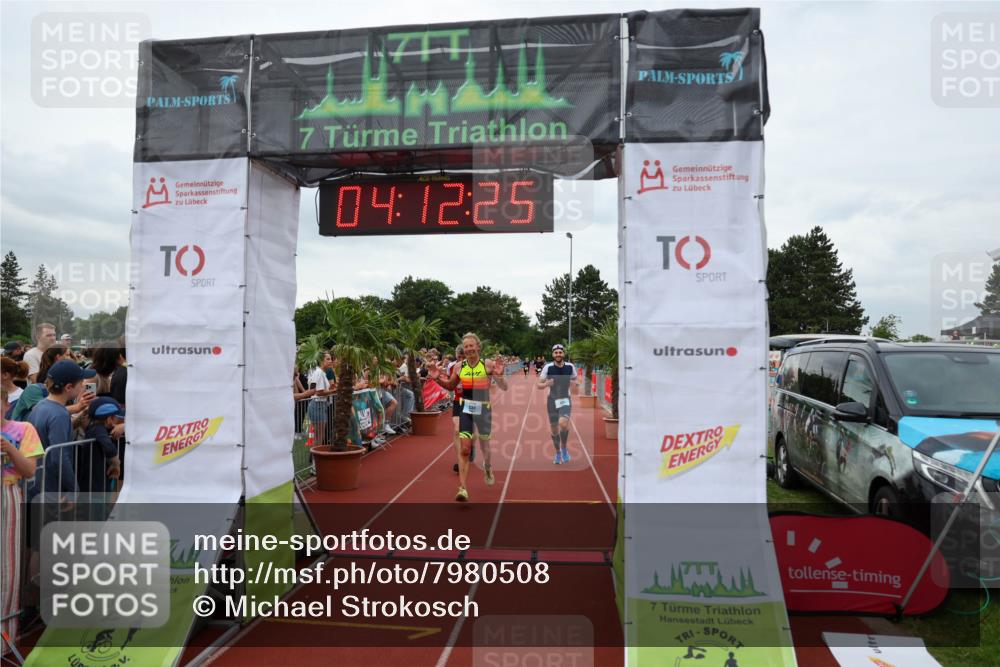 15.06.2025 - 7 Türme Triathlon Michael Strokosch http://msf.ph/oto/7980508 15.06.2025 14:12:25 Ziel 530, 651, 845, 877 meine-sportfotos.de