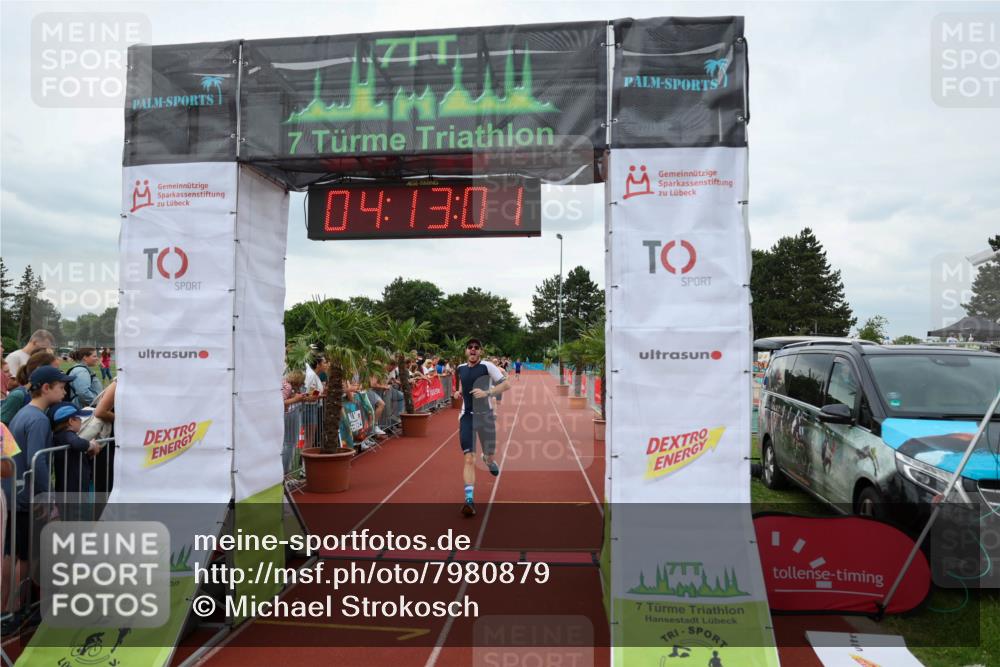 15.06.2025 - 7 Türme Triathlon Michael Strokosch http://msf.ph/oto/7980879 15.06.2025 14:13:01 Ziel 412, 628, 892 meine-sportfotos.de