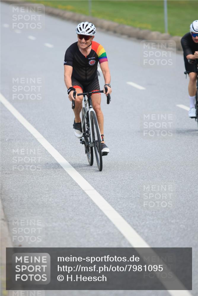 15.06.2025 - 27. Vierlanden-Triathlon H.Heesch http://msf.ph/oto/7981095 15.06.2025 10:45:53 Radfahren 78, 412 meine-sportfotos.de