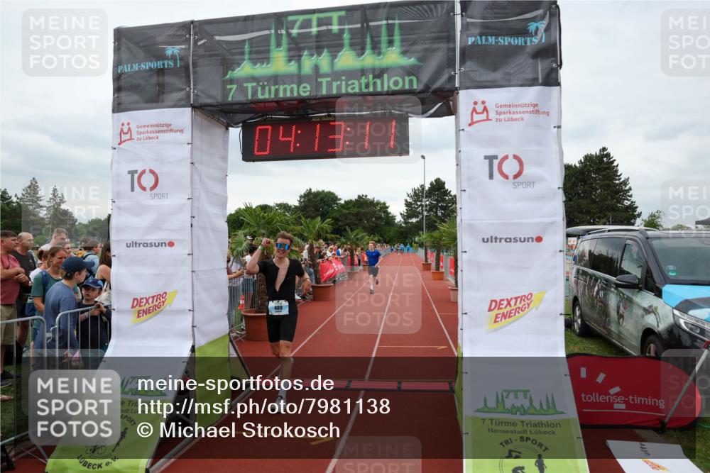 15.06.2025 - 7 Türme Triathlon Michael Strokosch http://msf.ph/oto/7981138 15.06.2025 14:13:11 Ziel 489, 628, 892, 1085 meine-sportfotos.de