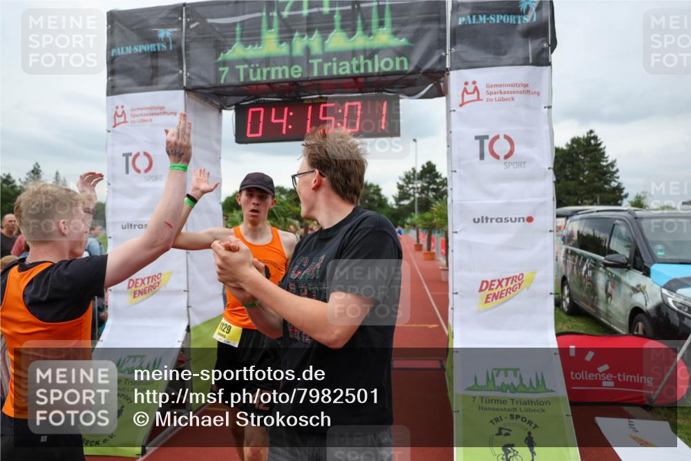 15.06.2025 - 7 Türme Triathlon Michael Strokosch http://msf.ph/oto/7982501 15.06.2025 14:15:00 Ziel 1027, 1114, 1129 meine-sportfotos.de