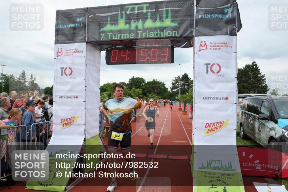 15.06.2025 - 7 Türme Triathlon Michael Strokosch http://msf.ph/oto/7982532 15.06.2025 14:15:03 Ziel 1027, 1114, 1129, 1145 meine-sportfotos.de