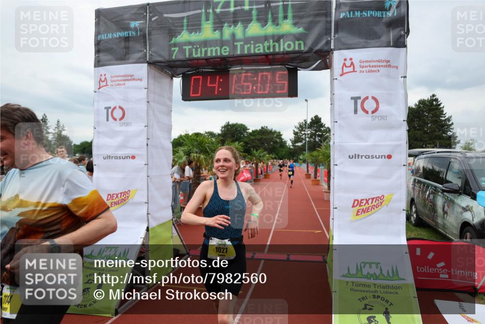 15.06.2025 - 7 Türme Triathlon Michael Strokosch http://msf.ph/oto/7982560 15.06.2025 14:15:04 Ziel 1027, 1114, 1129, 1145 meine-sportfotos.de