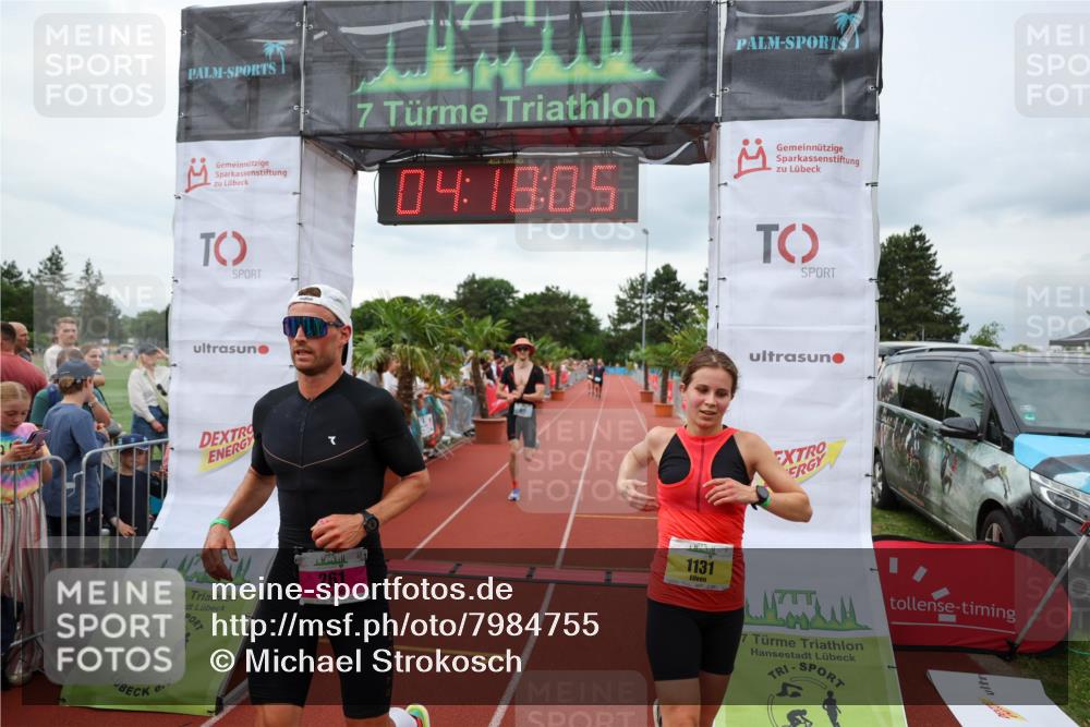15.06.2025 - 7 Türme Triathlon Michael Strokosch http://msf.ph/oto/7984755 15.06.2025 14:18:04 Ziel 261, 570, 613, 841, 1131 meine-sportfotos.de