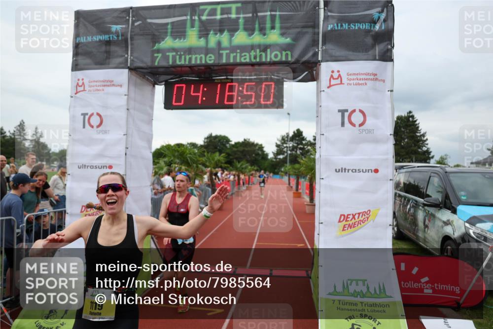 15.06.2025 - 7 Türme Triathlon Michael Strokosch http://msf.ph/oto/7985564 15.06.2025 14:18:50 Ziel 473, 594, 929, 1119 meine-sportfotos.de