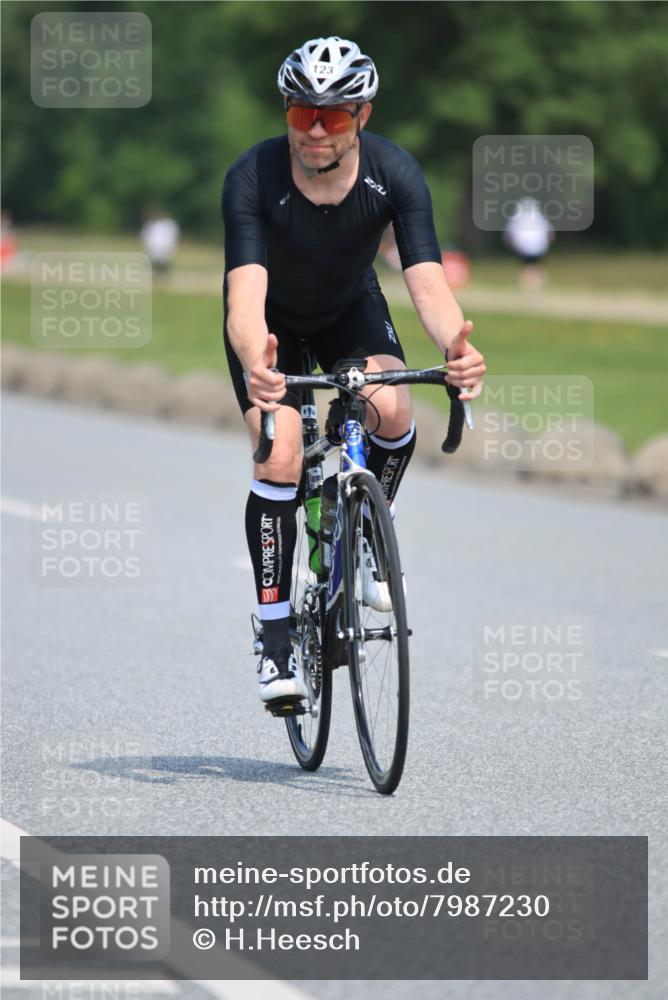 21.06.2025 - 27. Vierlanden-Triathlon H.Heesch http://msf.ph/oto/7987230 15.06.2025 11:36:52 Radfahren 123, 642 meine-sportfotos.de