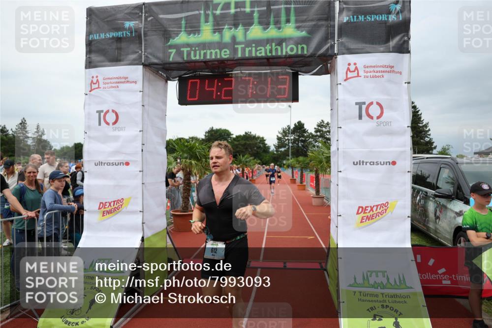 15.06.2025 - 7 Türme Triathlon Michael Strokosch http://msf.ph/oto/7993093 15.06.2025 14:27:12 Ziel 612, 794, 1040 meine-sportfotos.de