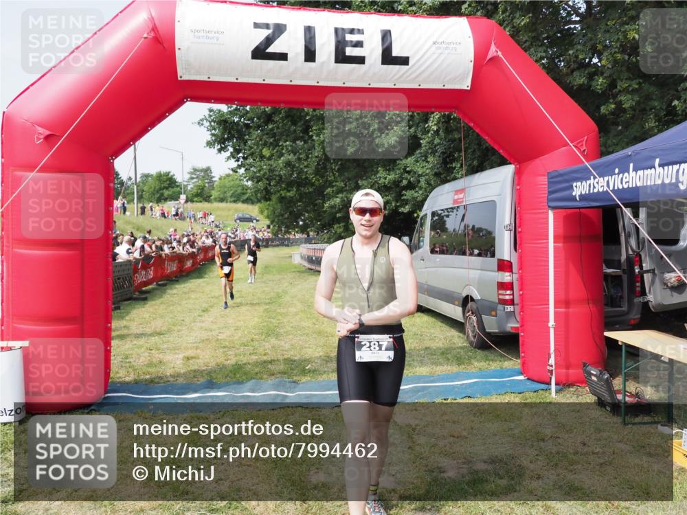 21.06.2025 - 27. Vierlanden-Triathlon MichiJ http://msf.ph/oto/7994462 15.06.2026 11:17:53 Ziel 287, 293, 456 meine-sportfotos.de