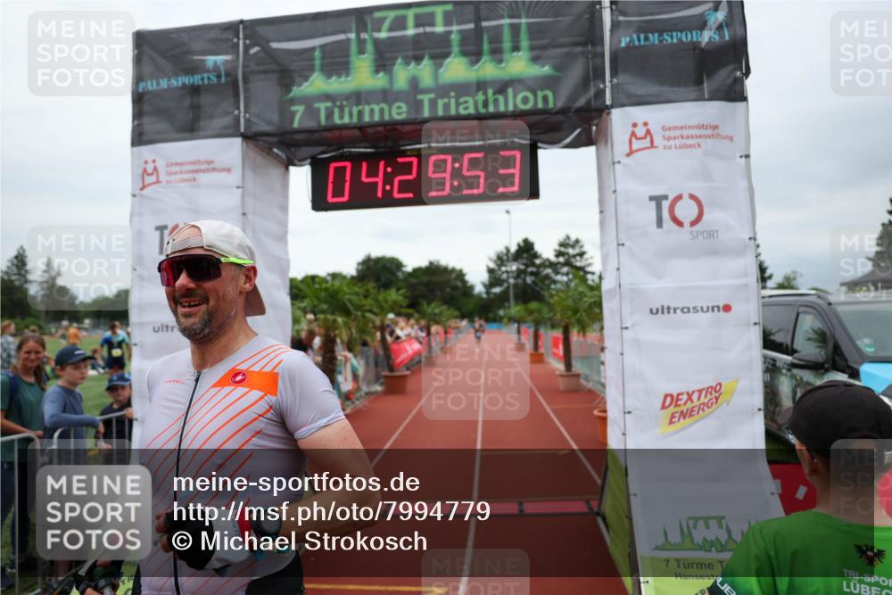 15.06.2025 - 7 Türme Triathlon Michael Strokosch http://msf.ph/oto/7994779 15.06.2025 14:29:53 Ziel 538 meine-sportfotos.de