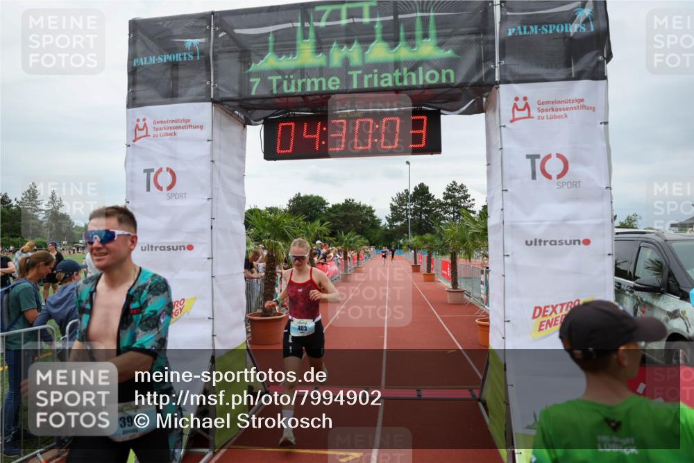 15.06.2025 - 7 Türme Triathlon Michael Strokosch http://msf.ph/oto/7994902 15.06.2025 14:30:02 Ziel 398, 403 meine-sportfotos.de
