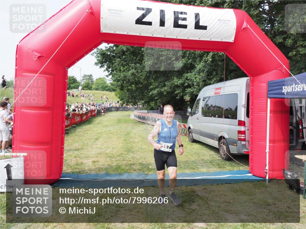 21.06.2025 - 27. Vierlanden-Triathlon MichiJ http://msf.ph/oto/7996206 15.06.2026 11:19:41 Ziel 467 meine-sportfotos.de