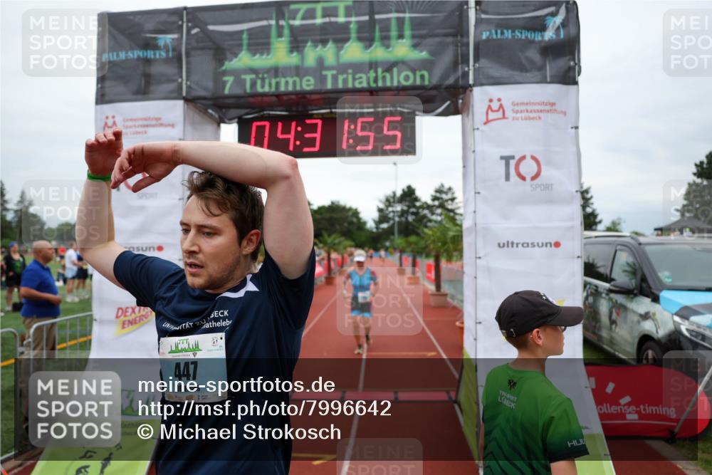15.06.2025 - 7 Türme Triathlon Michael Strokosch http://msf.ph/oto/7996642 15.06.2025 14:31:55 Ziel 447, 554, 800, 1140 meine-sportfotos.de