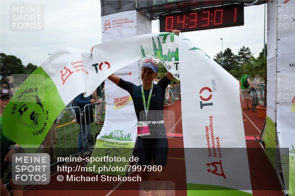 15.06.2025 - 7 Türme Triathlon Michael Strokosch http://msf.ph/oto/7997960 15.06.2025 14:33:01 Ziel 527, 654 meine-sportfotos.de