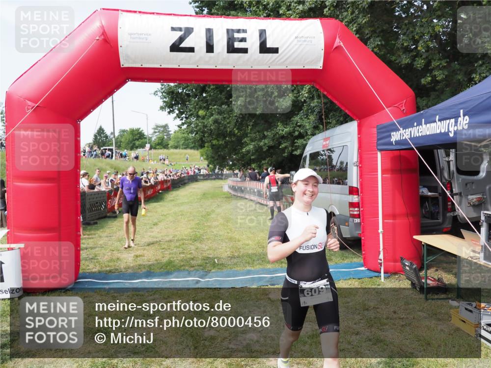 21.06.2025 - 27. Vierlanden-Triathlon MichiJ http://msf.ph/oto/8000456 15.06.2026 11:25:06 Ziel 194, 609 meine-sportfotos.de