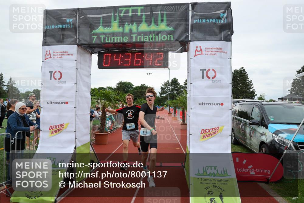 15.06.2025 - 7 Türme Triathlon Michael Strokosch http://msf.ph/oto/8001137 15.06.2025 14:36:42 Ziel 382, 555, 619 meine-sportfotos.de