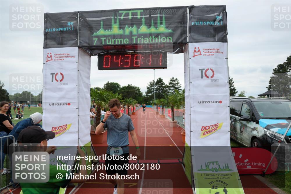 15.06.2025 - 7 Türme Triathlon Michael Strokosch http://msf.ph/oto/8002180 15.06.2025 14:38:11 Ziel 643 meine-sportfotos.de