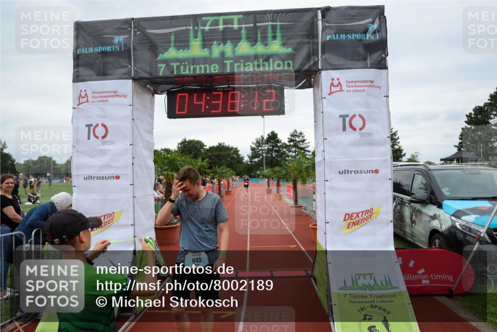 15.06.2025 - 7 Türme Triathlon Michael Strokosch http://msf.ph/oto/8002189 15.06.2025 14:38:11 Ziel 643 meine-sportfotos.de