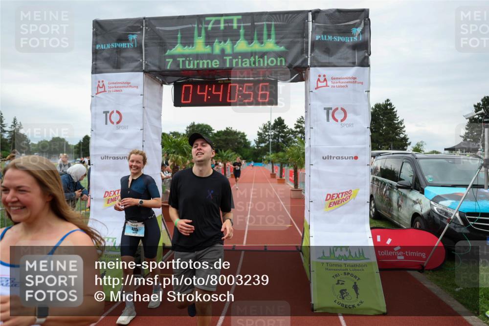 15.06.2025 - 7 Türme Triathlon Michael Strokosch http://msf.ph/oto/8003239 15.06.2025 14:40:56 Ziel 415, 487, 596, 641 meine-sportfotos.de