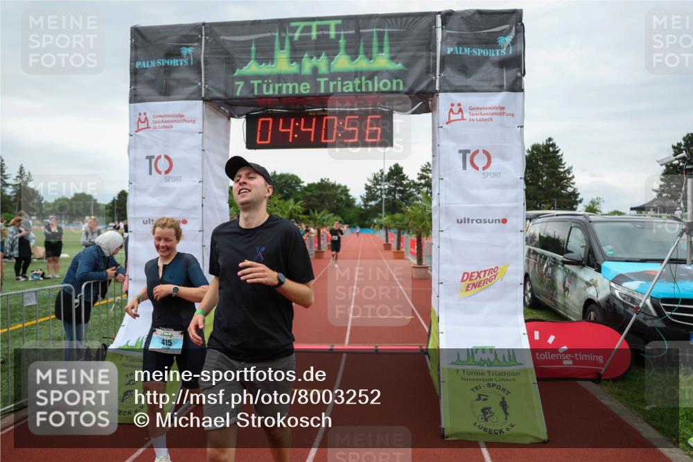 15.06.2025 - 7 Türme Triathlon Michael Strokosch http://msf.ph/oto/8003252 15.06.2025 14:40:56 Ziel 415, 487, 596, 641 meine-sportfotos.de