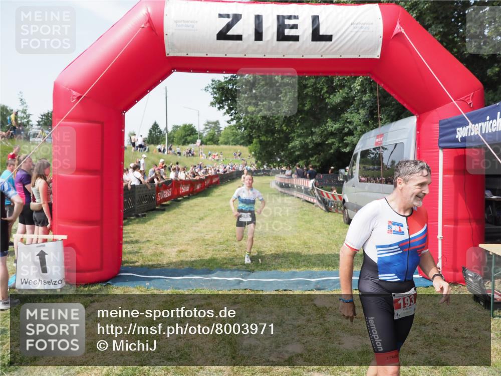 21.06.2025 - 27. Vierlanden-Triathlon MichiJ http://msf.ph/oto/8003971 15.06.2026 11:28:08 Ziel 193, 491, 585, 590 meine-sportfotos.de
