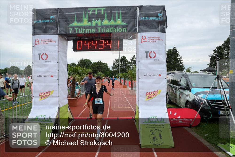 15.06.2025 - 7 Türme Triathlon Michael Strokosch http://msf.ph/oto/8004200 15.06.2025 14:43:41 Ziel 333, 486, 534 meine-sportfotos.de