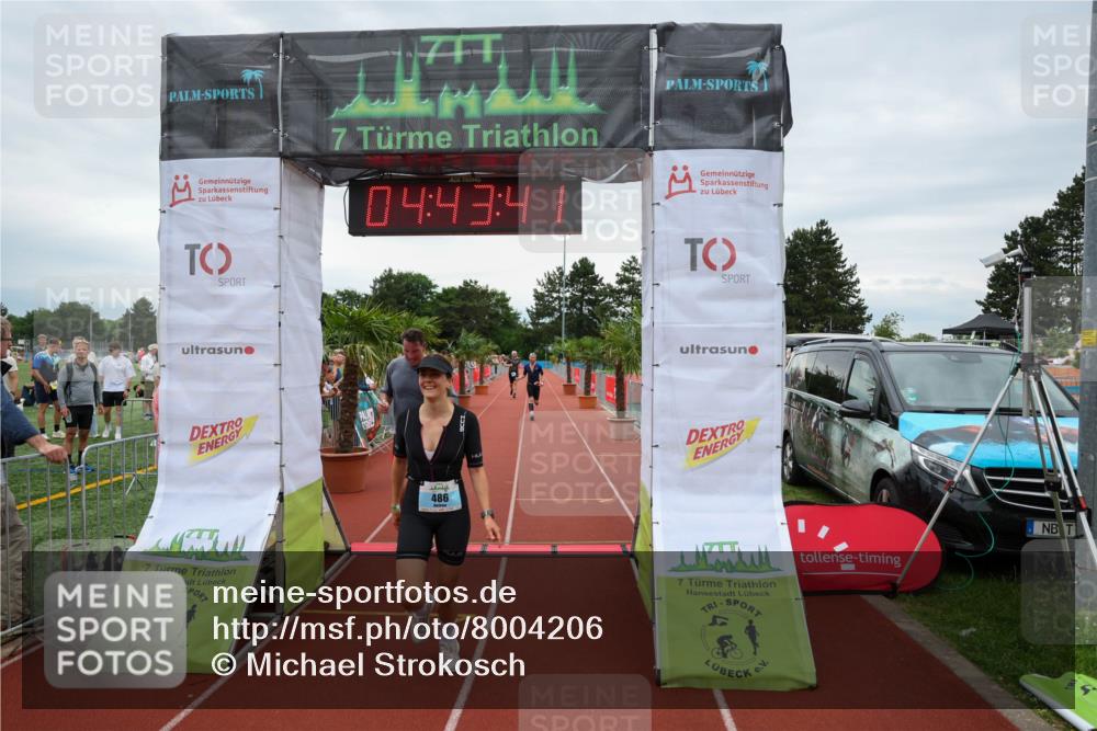 15.06.2025 - 7 Türme Triathlon Michael Strokosch http://msf.ph/oto/8004206 15.06.2025 14:43:41 Ziel 333, 486, 534 meine-sportfotos.de