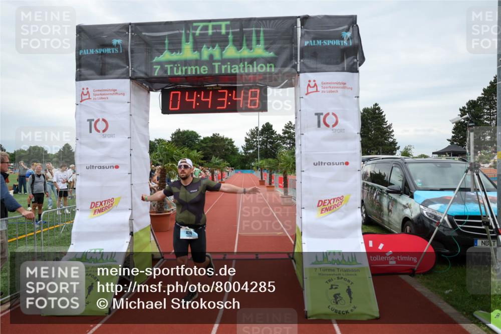 15.06.2025 - 7 Türme Triathlon Michael Strokosch http://msf.ph/oto/8004285 15.06.2025 14:43:48 Ziel 333, 424, 486, 534 meine-sportfotos.de