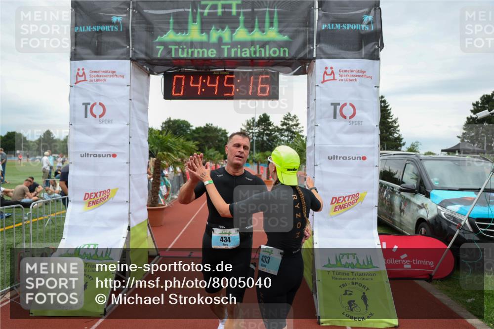 15.06.2025 - 7 Türme Triathlon Michael Strokosch http://msf.ph/oto/8005040 15.06.2025 14:45:15 Ziel 434 meine-sportfotos.de