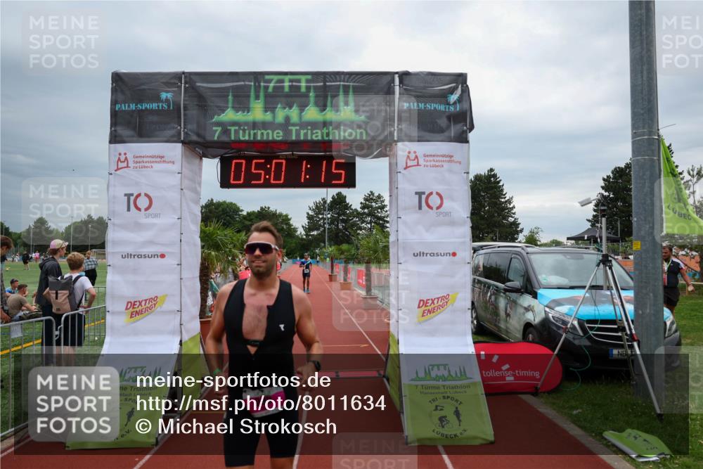 15.06.2025 - 7 Türme Triathlon Michael Strokosch http://msf.ph/oto/8011634 15.06.2025 15:01:15 Ziel 295, 509, 584 meine-sportfotos.de