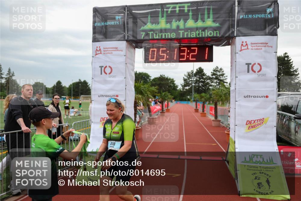 15.06.2025 - 7 Türme Triathlon Michael Strokosch http://msf.ph/oto/8014695 15.06.2025 15:13:21 Ziel 418 meine-sportfotos.de