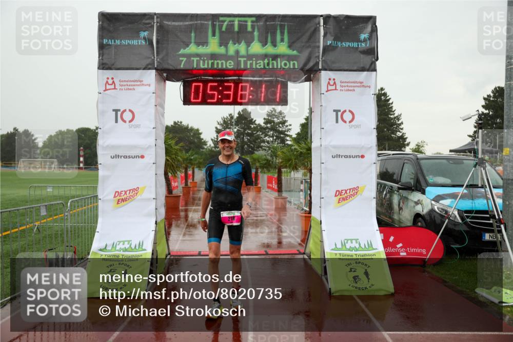 15.06.2025 - 7 Türme Triathlon Michael Strokosch http://msf.ph/oto/8020735 15.06.2025 15:38:11 Ziel 218 meine-sportfotos.de
