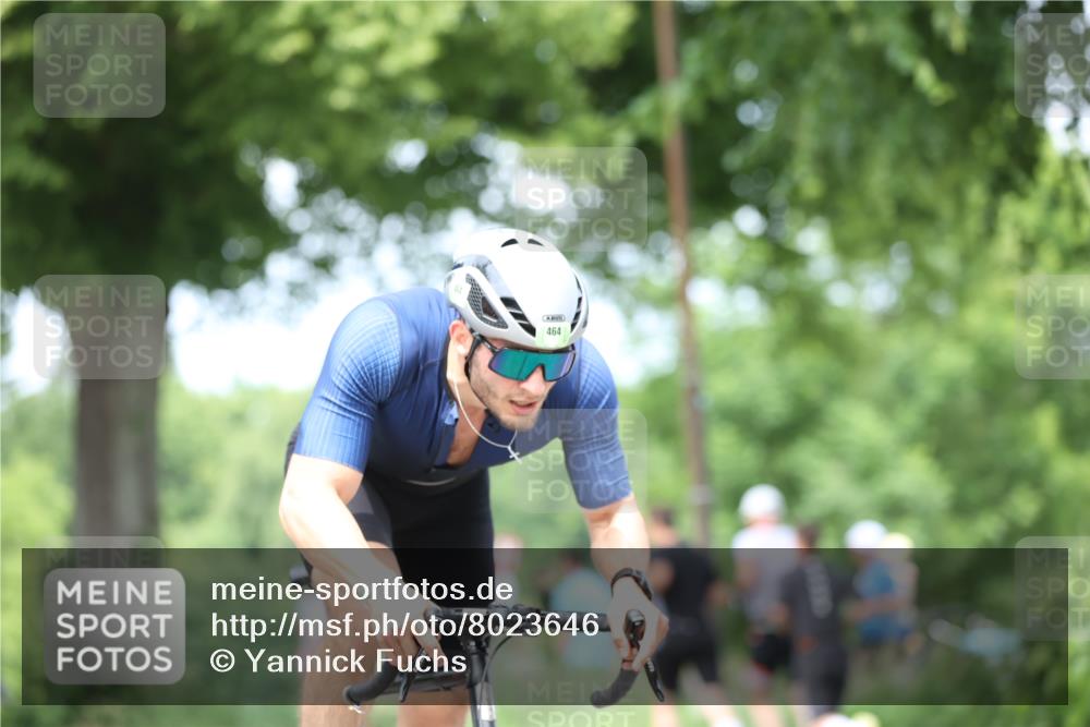 15.06.2025 - 7 Türme Triathlon Yannick Fuchs http://msf.ph/oto/8023646 15.06.2025 13:36:19 Radfahren 464, 1088 meine-sportfotos.de