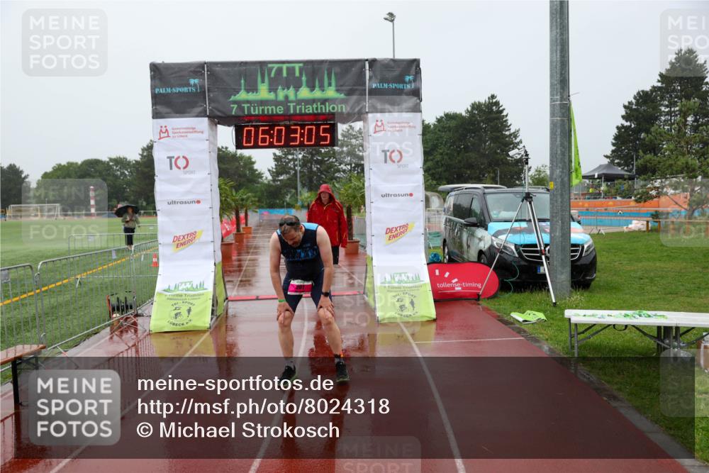 15.06.2025 - 7 Türme Triathlon Michael Strokosch http://msf.ph/oto/8024318 15.06.2025 16:03:05 Ziel 207 meine-sportfotos.de