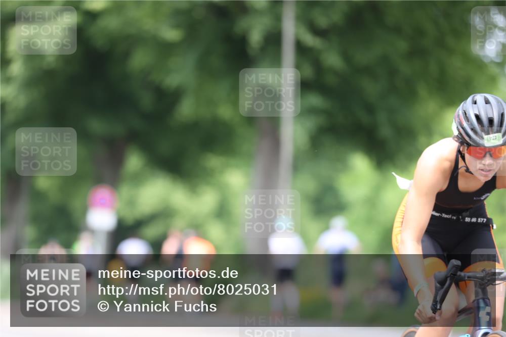 15.06.2025 - 7 Türme Triathlon Yannick Fuchs http://msf.ph/oto/8025031 15.06.2025 13:38:45 Radfahren 303, 1130 meine-sportfotos.de