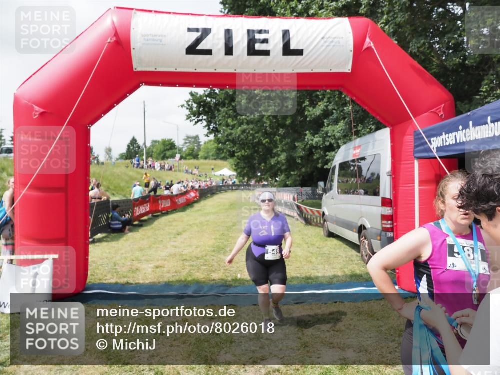 21.06.2025 - 27. Vierlanden-Triathlon MichiJ http://msf.ph/oto/8026018 15.06.2026 11:57:10 Ziel 549, 581 meine-sportfotos.de