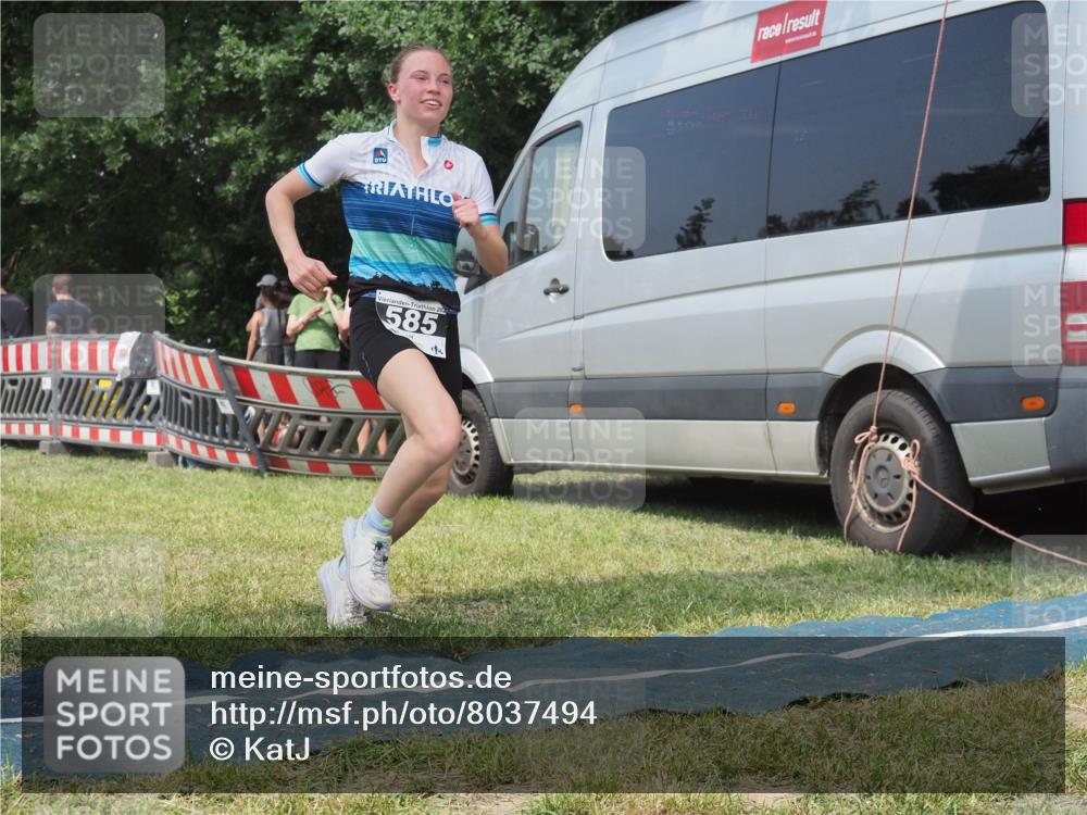 15.06.2025 - 27. Vierlanden-Triathlon KatJ http://msf.ph/oto/8037494 15.06.2025 11:28:08 Schwimmen  meine-sportfotos.de
